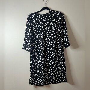 & other stories woman’s black/ white polka dots mini dress